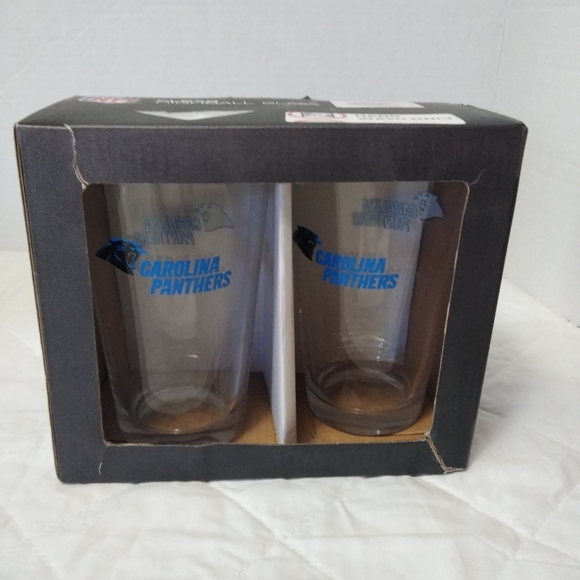 NFL Kitchen North Carolina Panthers Clear Highball Glass Set Poshmark
